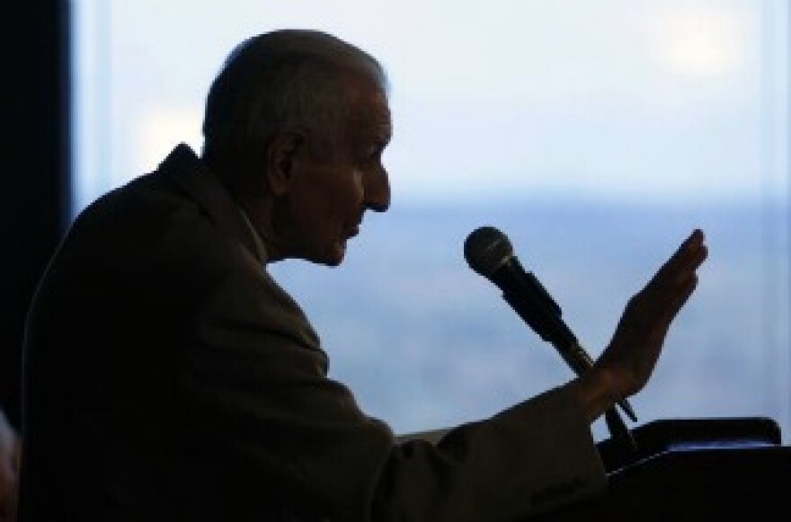 Jack Kevorkian, 83, at a news conference March 24, 2008 in Southfield, Michigan.