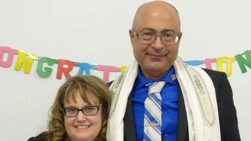 Nicholas Thalasinos and his wife, Jennifer. Nicholas, a Messianic Jew and health inspector, perished in the attack. 