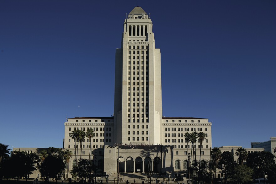 LA's City Hall building. 