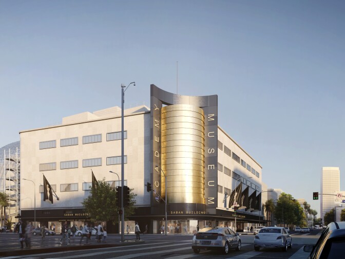 Rendering of the Academy Museum of Motion Pictures.