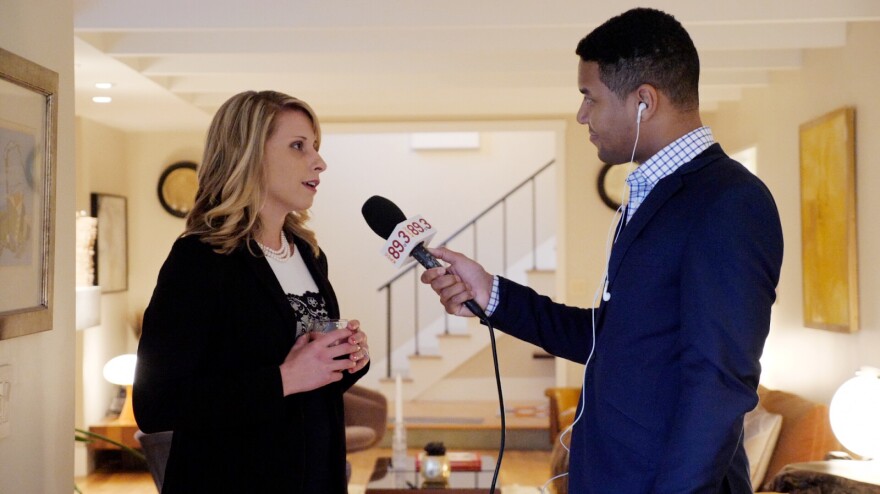 KPCC's Austin Cross talks to Congressional candidate Katie Hill.