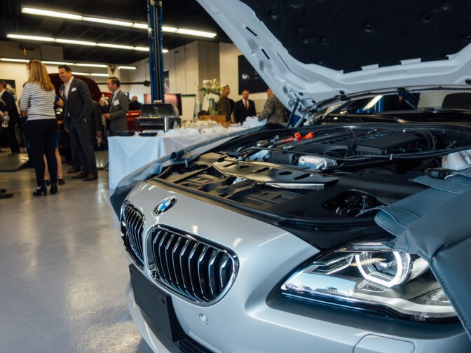 Ribbon cutting ceremony for the opening of the BMW MSTEP Program at Camp Pendleton.
