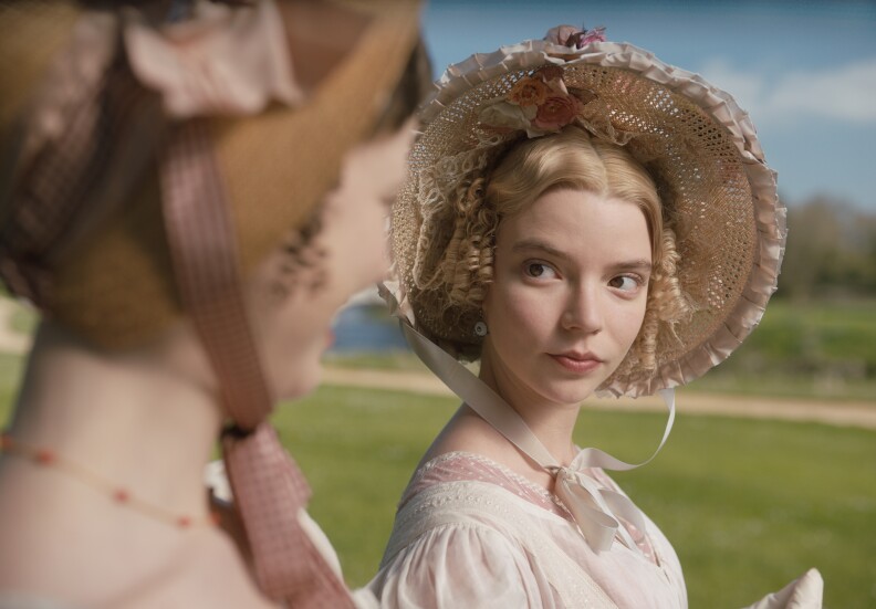 Anya Taylor-Joy stars as "Emma Woodhouse"  in director Autumn de Wilde's EMMA., a Focus Features release.  Credit : Focus Features