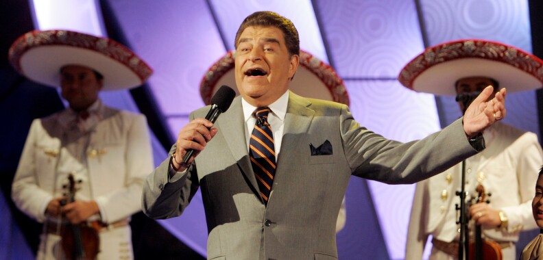 Mario Kreutzberger, better known as Don Francisco, the host of the Spanish language variety show, Sábado Gigante. 
