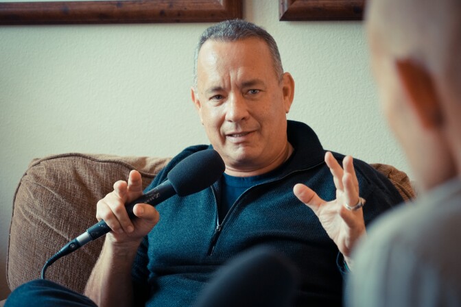 Tom Hanks talks with "The Frame" host John Horn about "Sully" at the 43rd annual Telluride Film Festival
