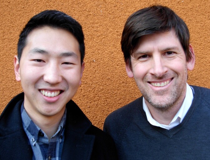 Filmmaker Andrew Ahn and Off-Ramp host John Rabe.