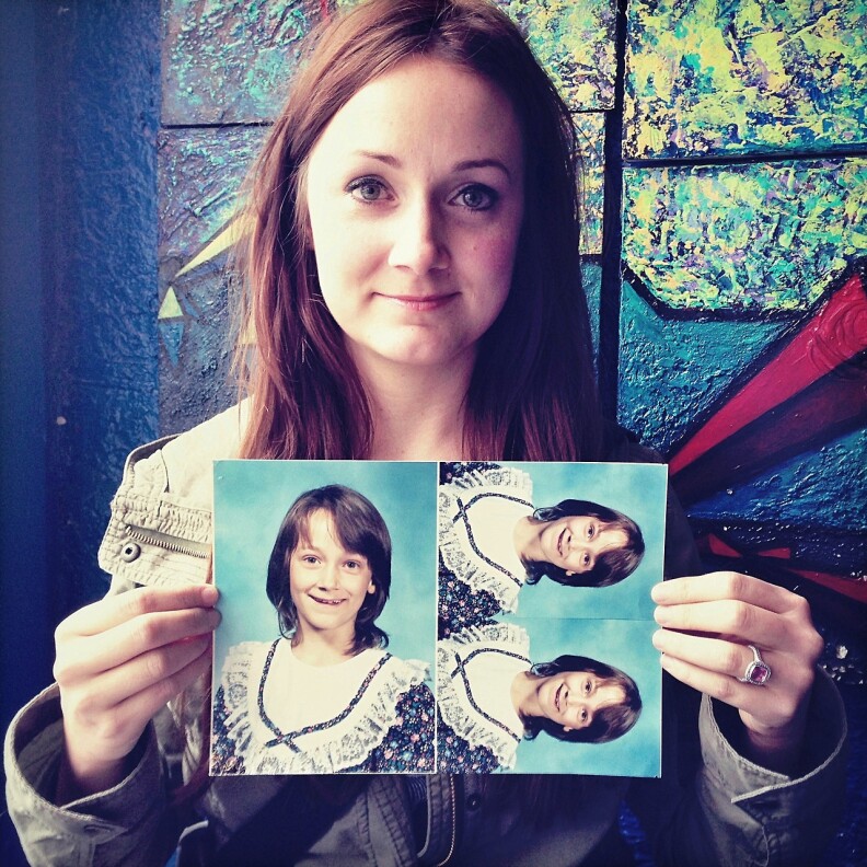 A photo of Gina, a Salt Lake City photographer who uploaded her photo and story to "The Awkward Project." 