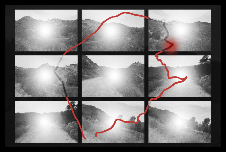 A black and white illustration of the Lippe Hike.