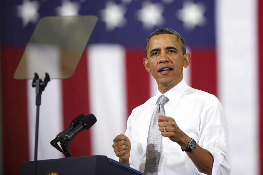 President Barack Obama spoke to students at the University of Michigan on January 27, 2012 in Ann Arbor, Michigan. Obama spoke about college affordability to the crowd of more than 3,000 students, saying that he is pressuring Congress for new initiatives. 