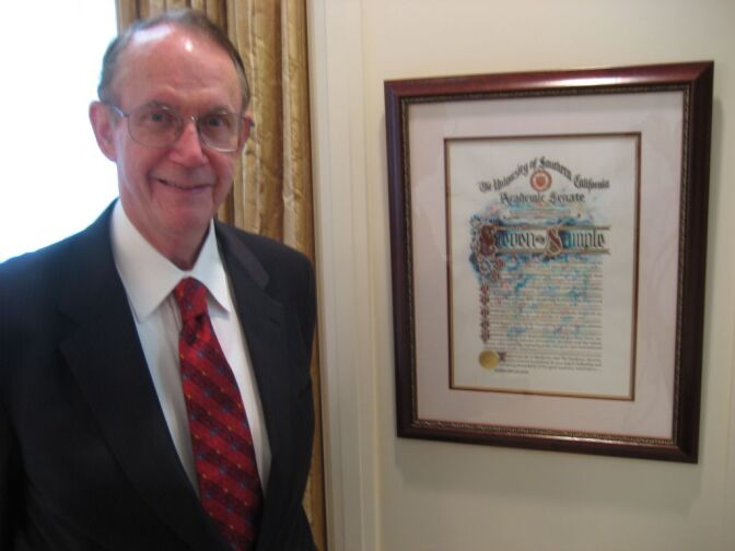 Steven Sample announced he'll retire next year after nearly two decades as president of USC.
