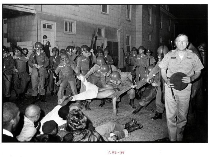 Cliff Vaughs, SNCC photographer, Arrested, Cambridge MD Spring, from Memories of The Southern Civil Rights Movement, 1964
