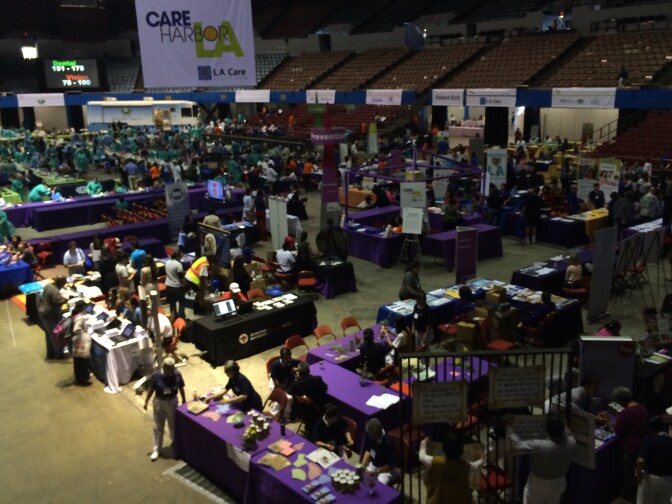 The L.A. Sports Arena hosts the Care Harbor L.A. medical clinic, which provides free dental, vision and preventative care to patients without health insurance. 