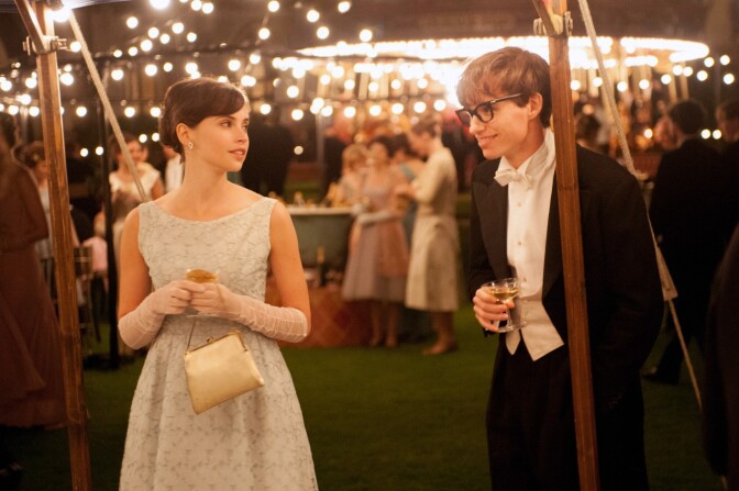 Felicity Jones and Eddie Redmayne star in "The Theory Of Everything," directed by James Marsh. 