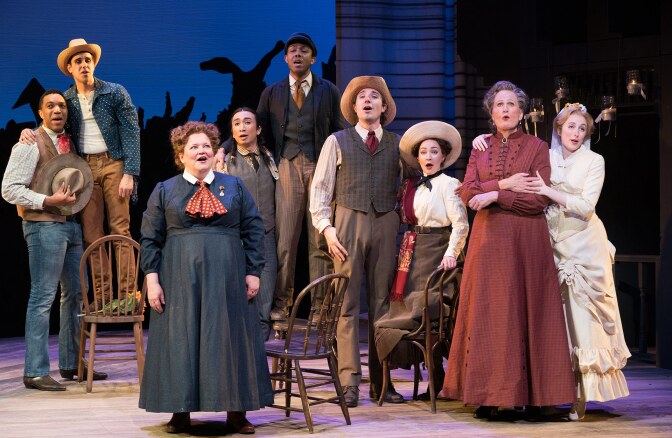 Cast members from the Oregon Shakespeare Festival production of "Oklahoma!"