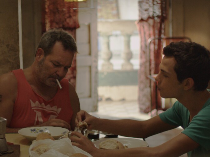 Jorge Perugorría and Héctor Medina in VIVA, a Magnolia Pictures release. 