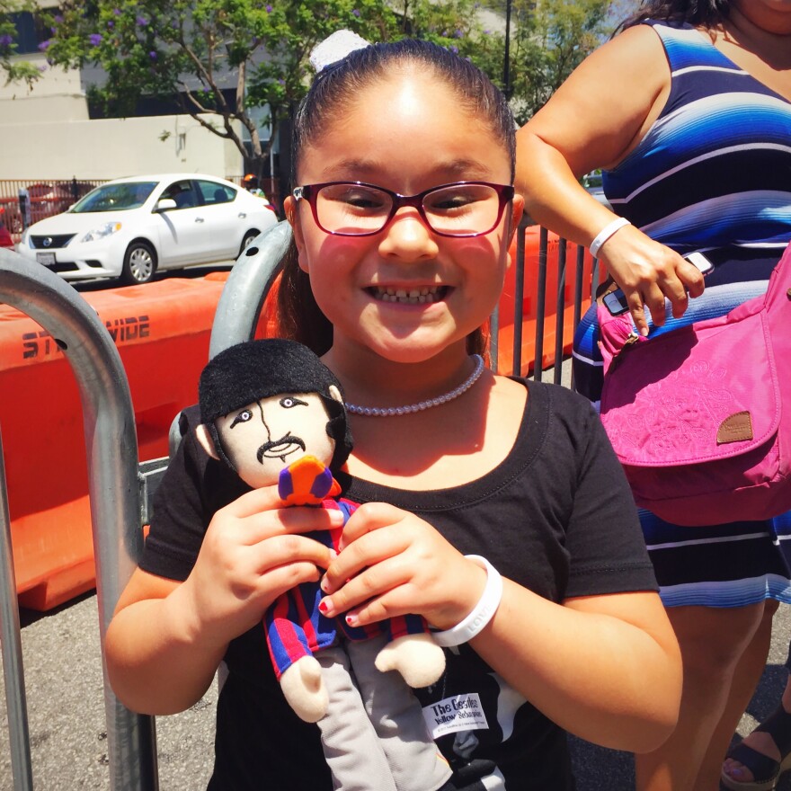 Scarlet celebrated Ringo Starr's birthday at Capitol Records Thursday.