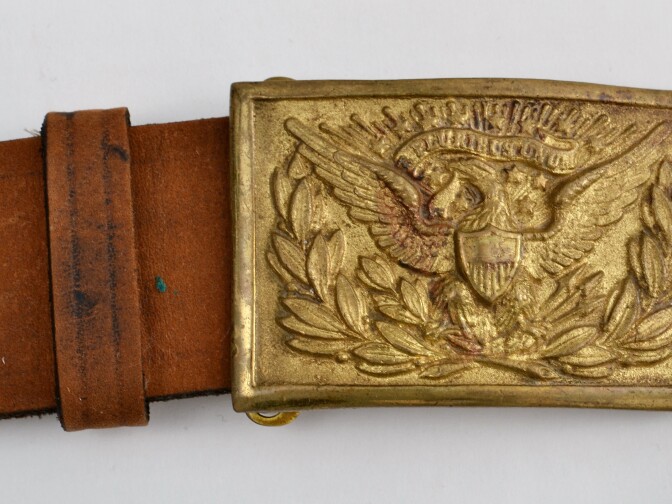 Custer Civil War Belt and Buckle