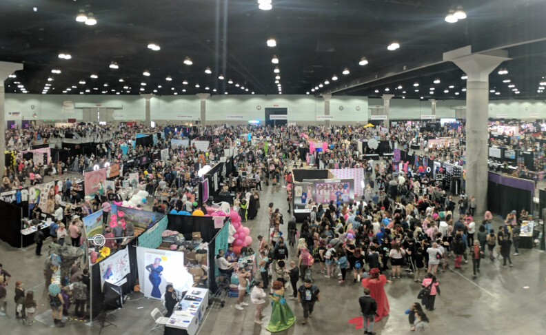 The convention floor of RuPaul's DragCon LA 2018.