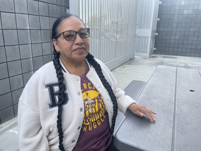 A woman with medium-tone skin, braids and glasses poses for photograph. 