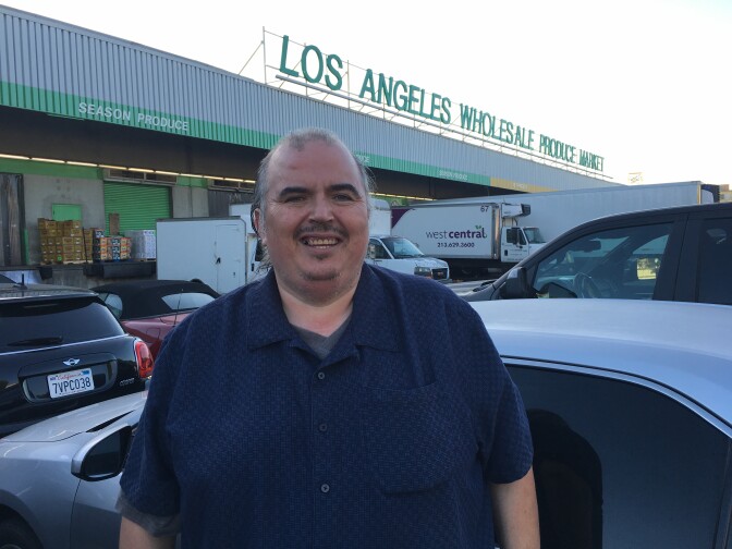 Luis Yepiz leads the wholesale food recovery program for Food Forward, a nonprofit that collects food donations and gives them to local charities.