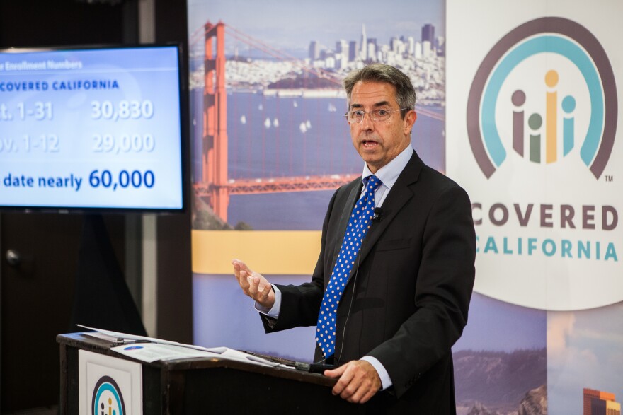 File: Covered California Executive Director Peter Lee speaks during a press conference regarding the number of new health care enrollees through CoveredCA.com, the health insurance exchange for the state of California, on Nov. 13, 2013 in Sacramento, California.