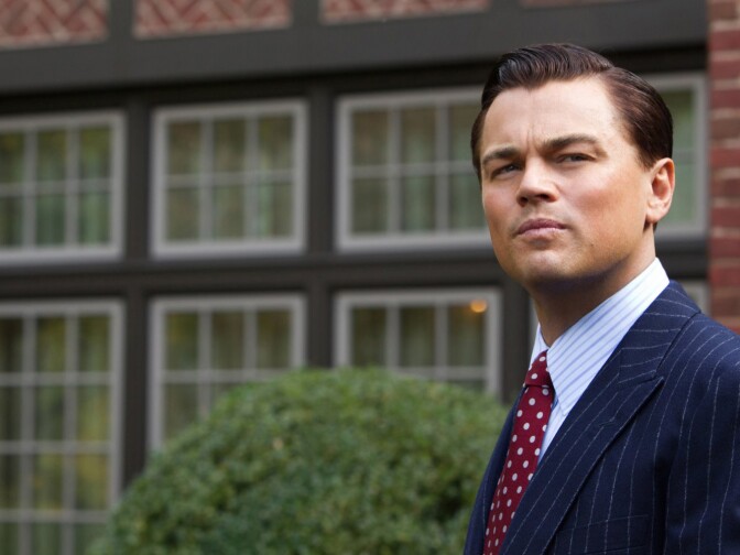 Leonardo DiCaprio in Martin Scorsese's "Wolf of Wall Street."