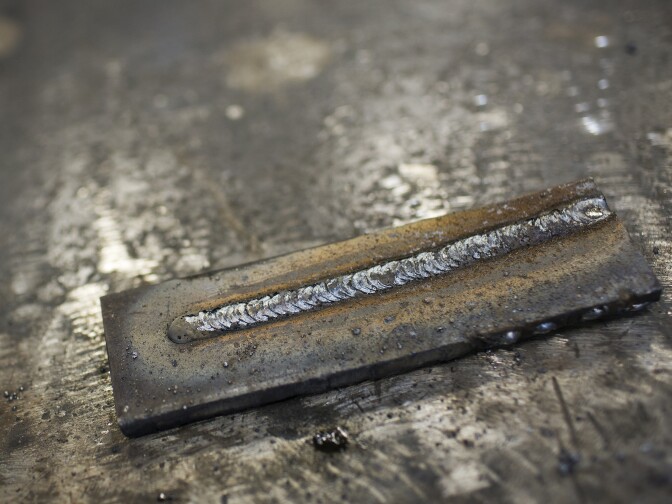 A "stack of dimes" look is a traditional welding method. The East Valley Water District Headquarters in North Hollywood has its own welding shop.