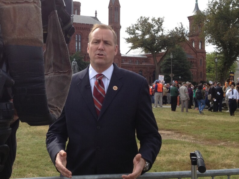 Republican Rep. Jeff Denham attended the immigration rally at the National Mall last fall