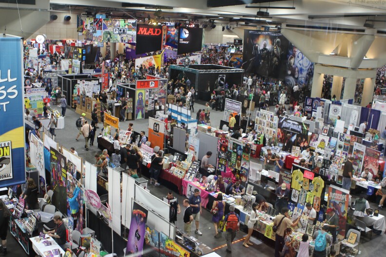 The convention floor at San Diego Comic-Con 2014.