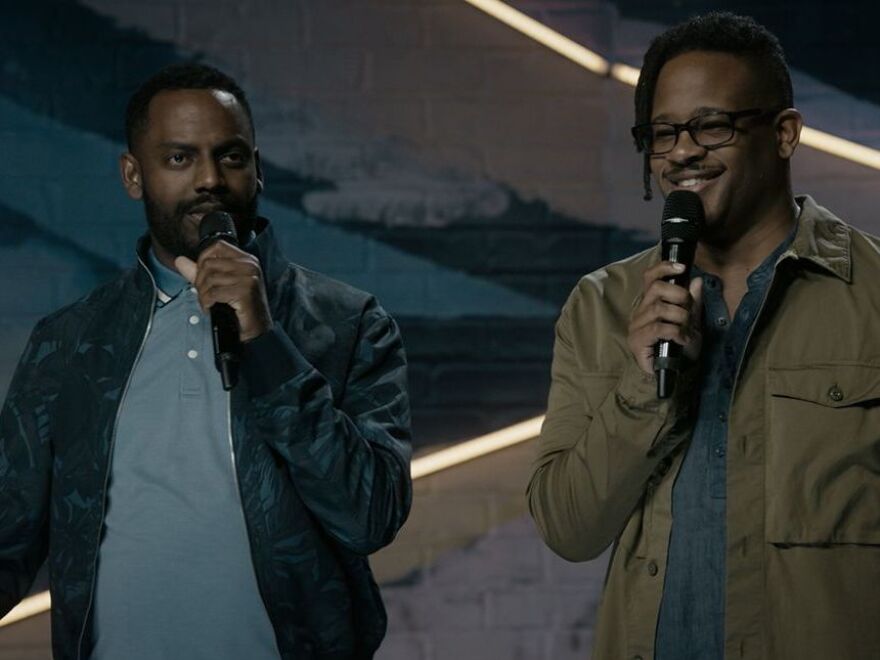 "You know, my personal mission is to show somebody their new favorite comic," the comedian Baron Vaughn, left, said. "That is my personal mission. If people watch the show and walk away with, I really liked that comic and then will follow that person's career for the rest of their career, then my job is done."
