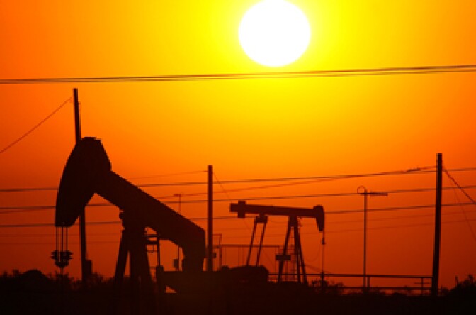 Oil rigs in Kern County.