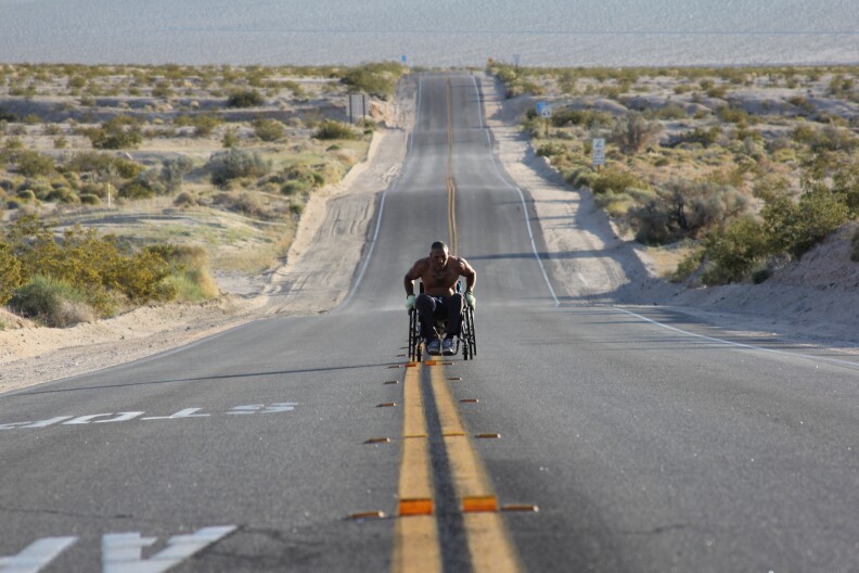 Gabriel Cordell's attempt to wheel across the country is the subject of Lisa France's documentary, "Roll With Me."