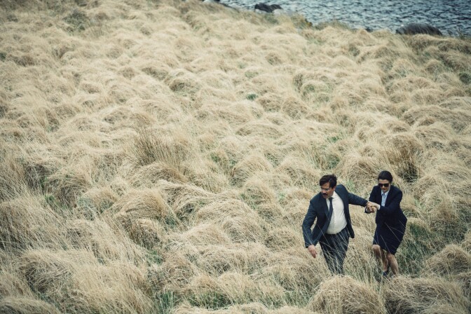 Colin Farrell and Rachel Weisz star in "The Lobster."