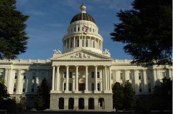 The Capitol Building in Sacramento, California.