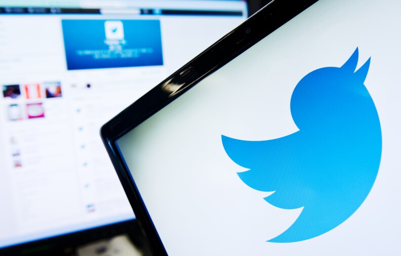 The logo of social networking website 'Twitter' is displayed on a computer screen in London on September 11, 2013.