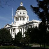 A view of the California State Capitol in Sacramento.