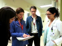 Psychiatrist Emily Dossett runs the Mental Health Wellness program at County USC Medical Center's OB clinic that aims to help pregnant women who may be experiencing perinatal mood and anxiety disorders. 