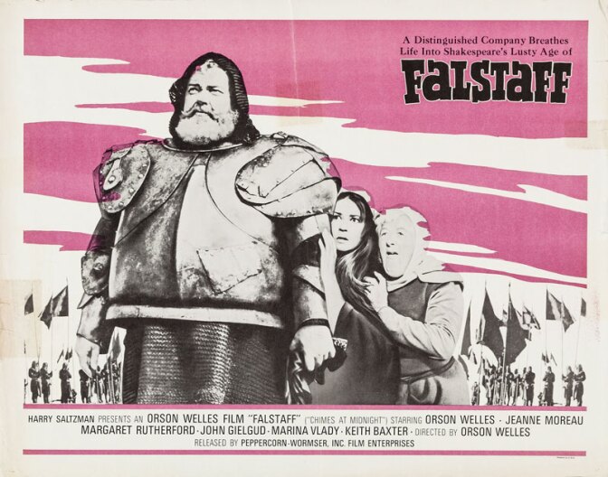 The US half-sheet for "Chimes at Midnight"