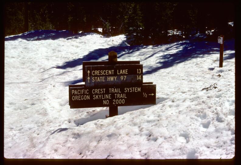 Boston faced heavy snowpack in the Sierra Nevada range during her 1976 hike on the Pacific Crest Trail. 