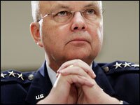 CIA Director Michael Hayden, shown at a House Intelligence Committee in January, recently told agency employees that the CIA destroyed videotapes it made in 2002 of two top terrorism suspects because it was afraid that keeping them "posed a security risk."