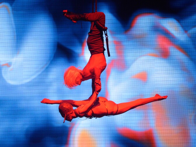 The Lucent Dossier Experience, which will participate in Night on Broadway 2018, performs onstage at the 2016 Coachella Valley Music & Arts Festival Weekend.