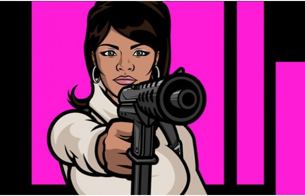 The character Lana from "Archer," voiced by Aisha Tyler. 