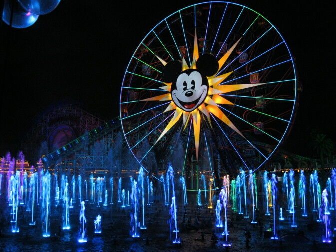 A theme park industry report credits Disney California Adventure's "World of Color" with boosting a "mostly flat year" last year in the Disney parks.