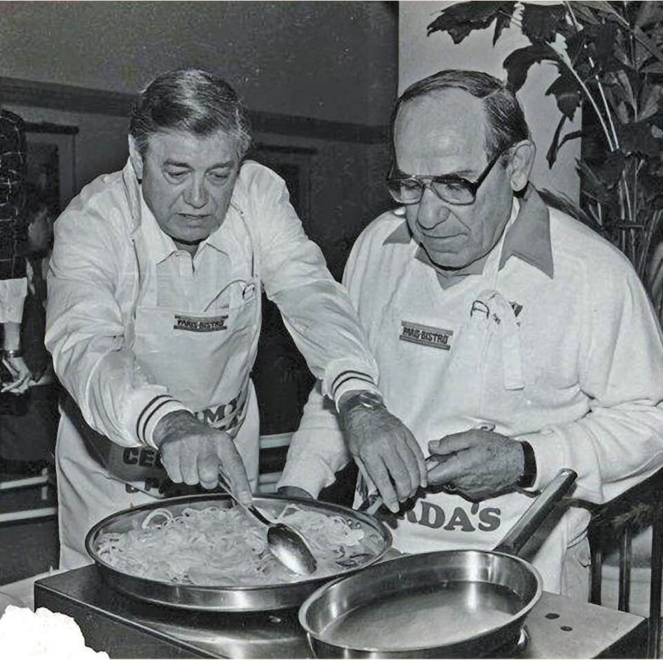 Bud 'The Steamer' Furillo with Yogi Berra.