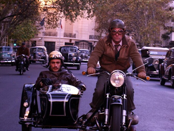 Gael García Bernal and Diego Muñoz in "Neruda."

