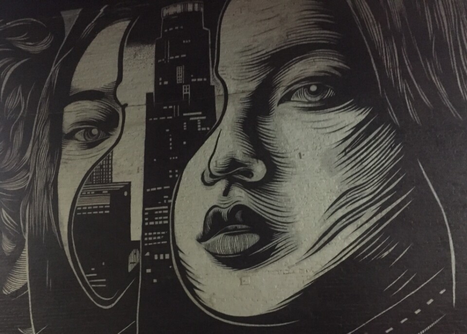 Mural by street artist duo DOURONE. 