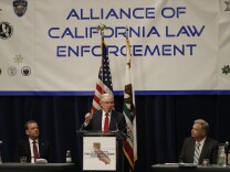 SACRAMENTO, CA - MARCH 07: Attorney General Jeff Sessions speaks at the California Peace Officers' Association 26th Annual Law Enforcement Legislative Day on March 7, 2018 in Sacramento, California. The attorney general is expected to reveal a major sanctuary jurisdiction announcement as the Justice Department sued California over its sanctuary policies. (Photo by Stephen Lam/Getty Images)
