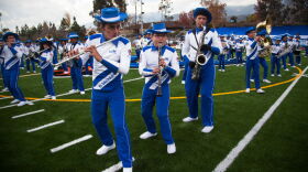 El Banda Salvador plays at Duarte High School for about 3,000 fans on December 30th, 2012. The band will perform at the Rose Parade on January 1st, 2013 in Pasadena, Calif.