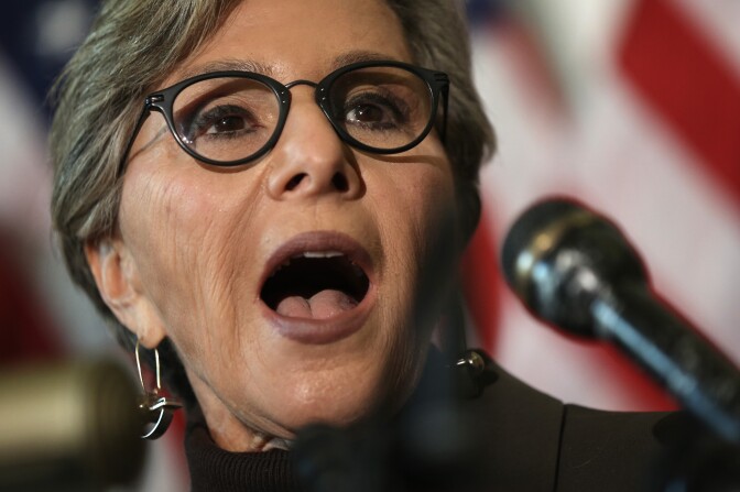 U.S. Sen. Barbara Boxer (D-CA) speaks during a news conference on military sexual assault November 6, 2013 on Capitol Hill in Washington, DC. A bipartisan group of senators are pushing to create an independent military justice system with the 2014 National Defense Authorization Act (NDAA). 