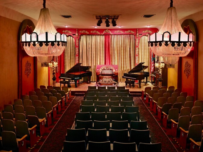 The 188-seat theater at Old Town Music Hall. 